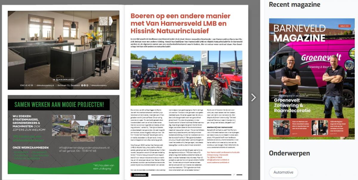 Publicatie Barneveld Magazine